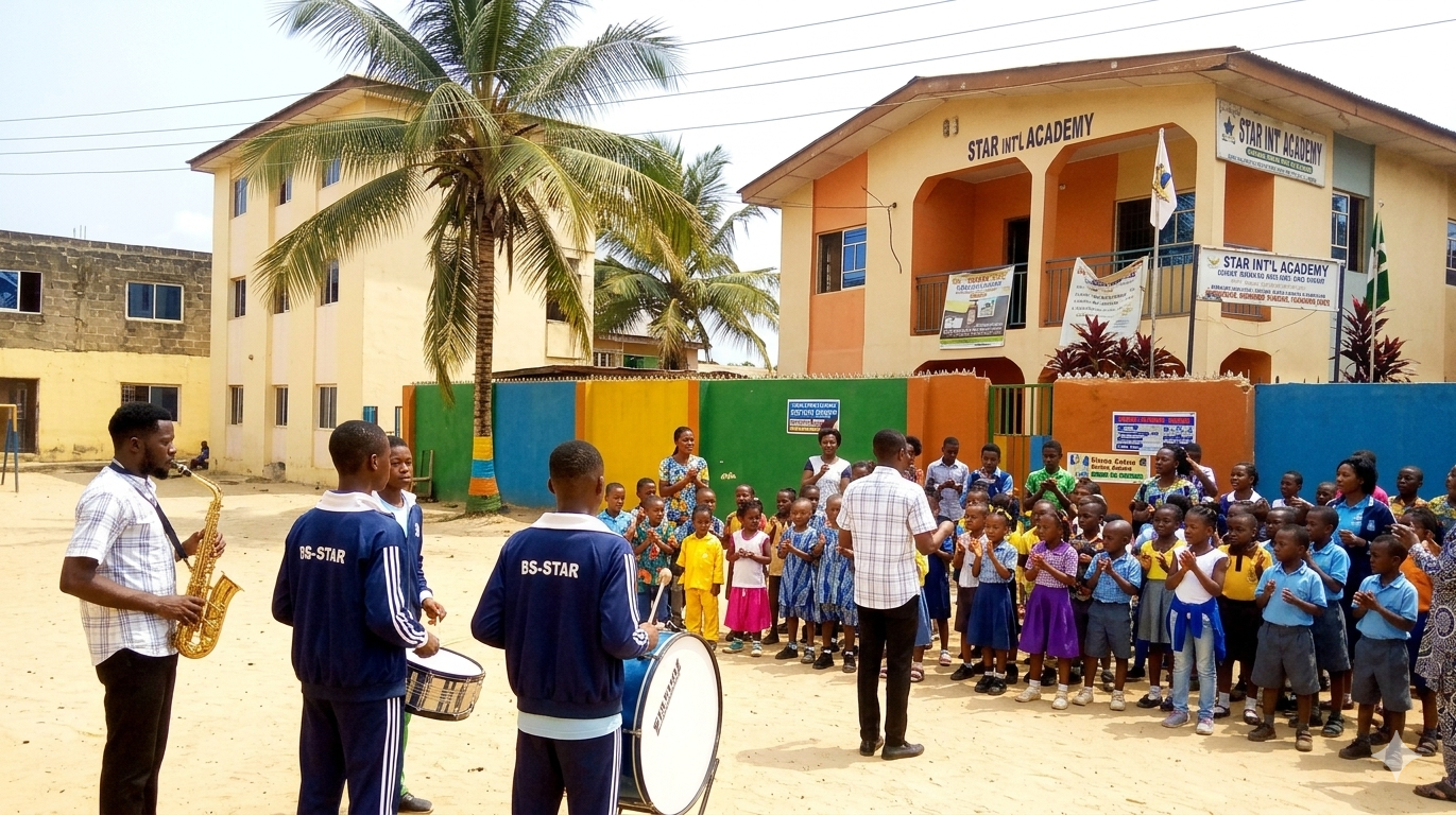 Students on the Assembly ground